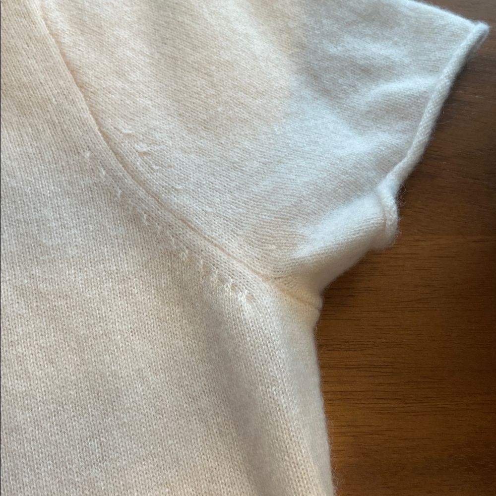J.Crew | Cashmere relaxed-fit t-shirt | Snow | Size S - Picture 8 of 15